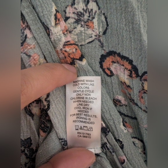 Maurices Patterned Kimono in Blue and Pink - Picture 6 of 6